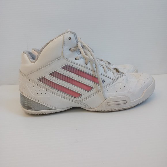 Adidas White Basketball Shoes - W 6 (Z06445-V04) - Picture 3 of 8